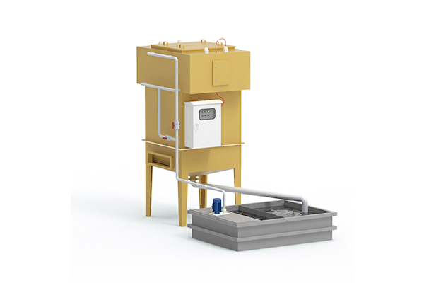 How does wet electric demister prevent electrode scaling through an efficient flushing system?